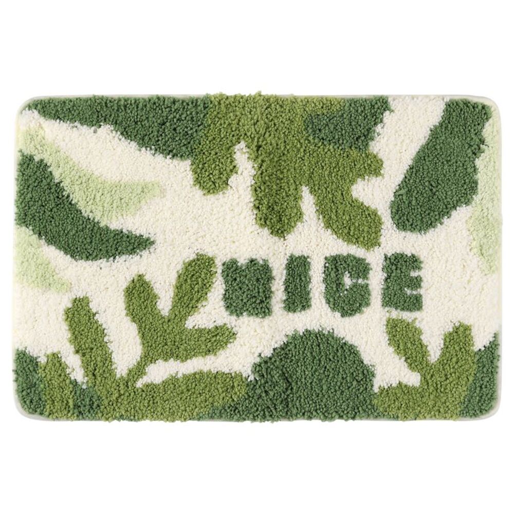 Soft Plush Non Slip Quick Dry Reversible Washable Bath Rugs 16"x24" Leaf